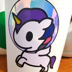 Space unicorn vinyl decal sticker